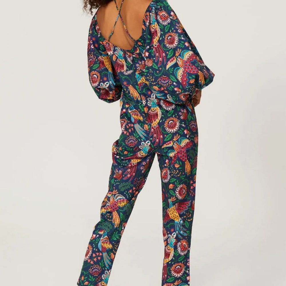 Farm Rio Tropical Birds Jumpsuit
